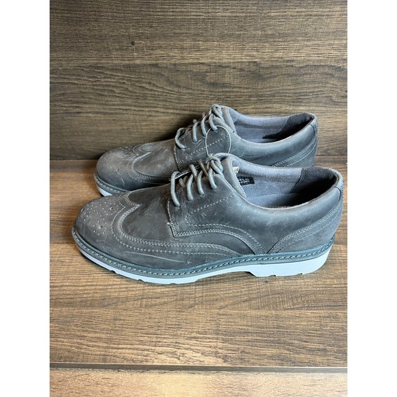 NWB Rockport Mens Charlee Wingtip Oxfords Gray Leather 9M - Picture 6 of 11